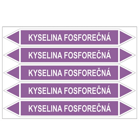 Značení potrubí, kyselina fosforečná